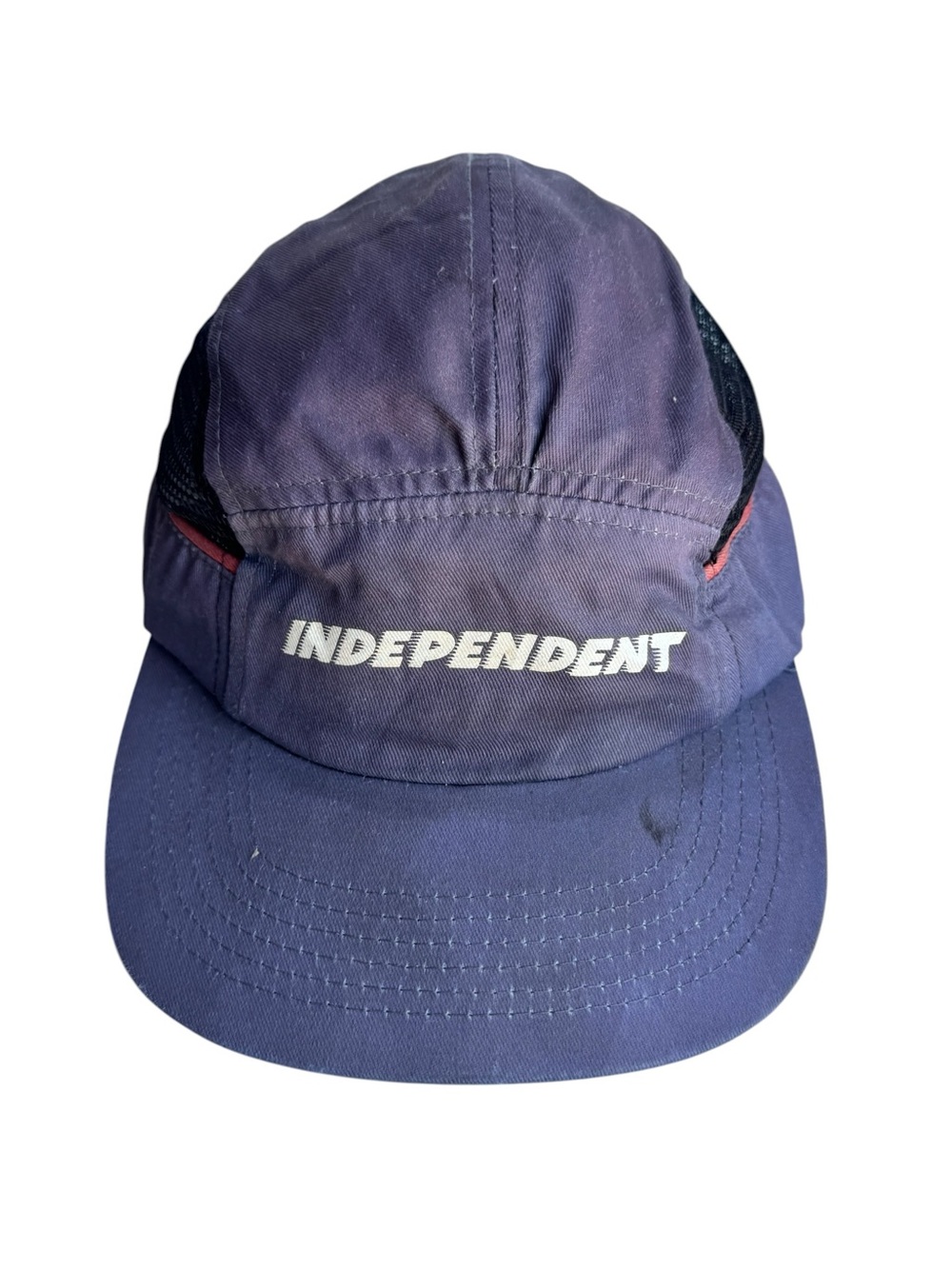 Rare Independent Truck Company Skate 90s Y2K Navy Blue Five-Panel Cap Hat RARE